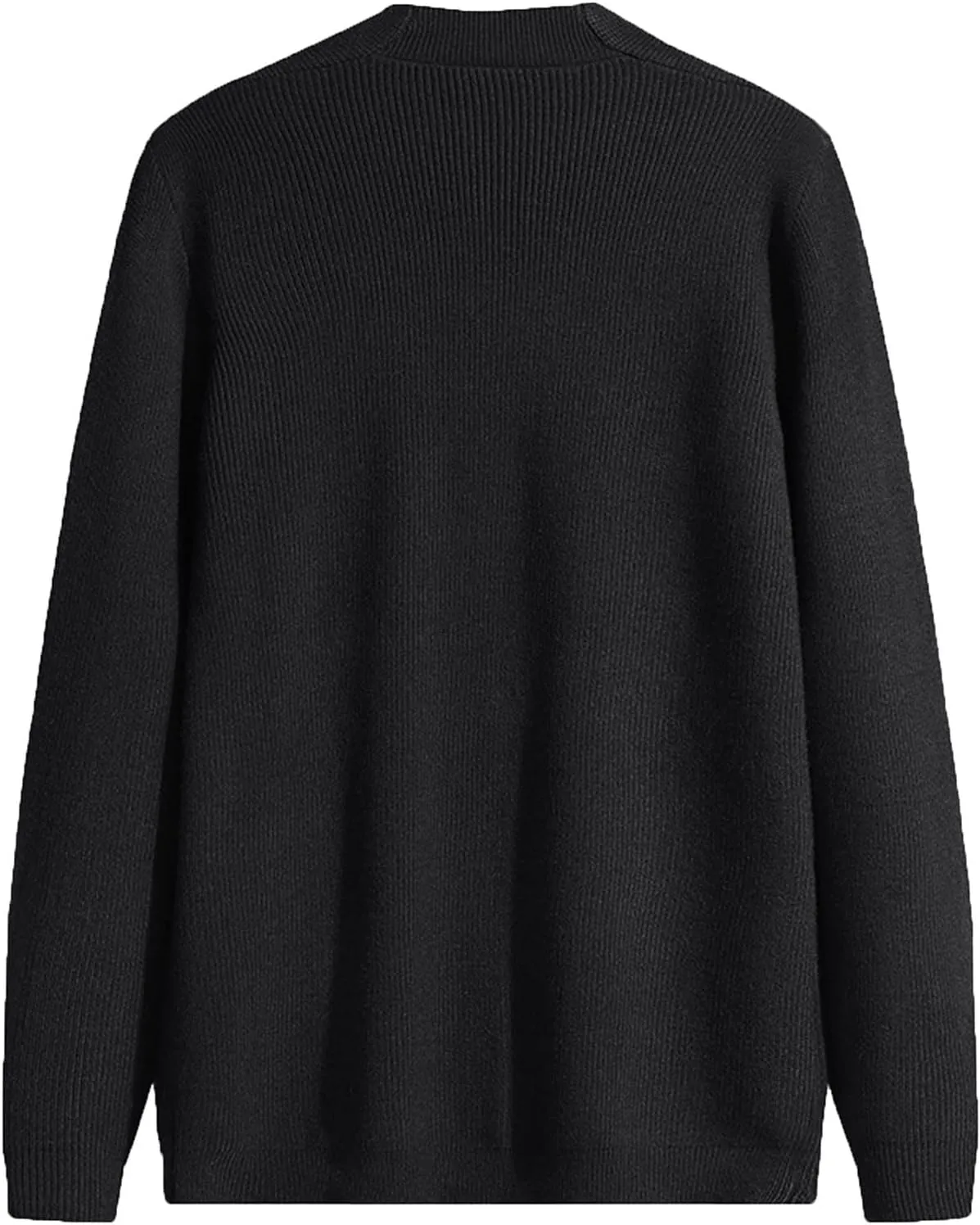 Sweaters for Men Mens Solid Long Sleeve V Neck Cardigan Button Down Sweaters Coat with Front Pocket