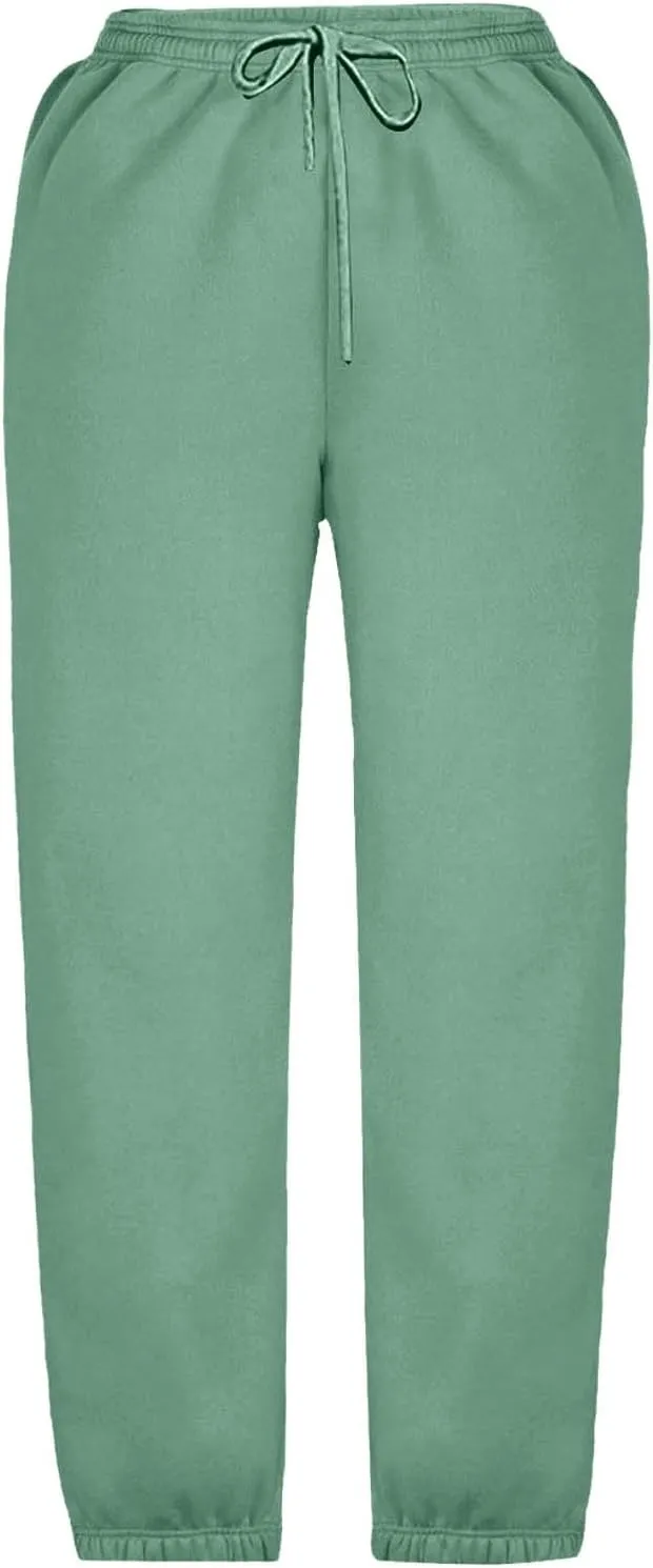 Teen Girls Baggy Sweatpants Cinch Bottom High Waist Elastic Jogger Pants Drawstring Athletic Pants Y2K Preppy Pants