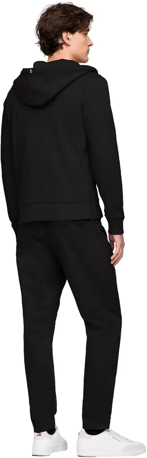 TOMMY HILFIGER Men's Signature Fleece Zip Up Hoodie Sweatshirt 2025 Collection