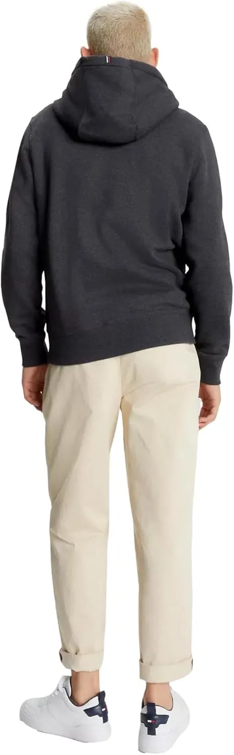 TOMMY HILFIGER Men's Signature Fleece Zip Up Hoodie Sweatshirt 2025 Collection