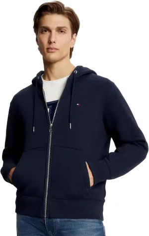 TOMMY HILFIGER Men's Signature Fleece Zip Up Hoodie Sweatshirt 2025 Collection