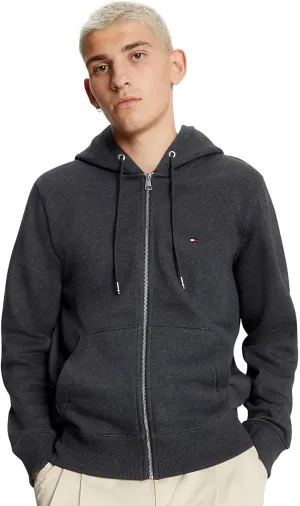 TOMMY HILFIGER Men's Signature Fleece Zip Up Hoodie Sweatshirt 2025 Collection