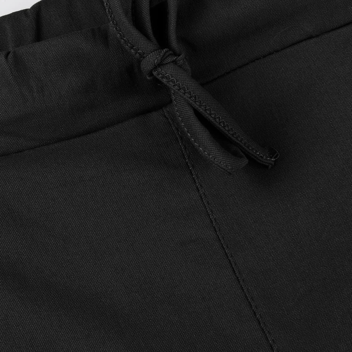 Uillui Women's Elastic Waist Casual Cargo Pants Slim-fit Athletic Running Jogger Sweatpants Tactical Pockets Hiking Pants