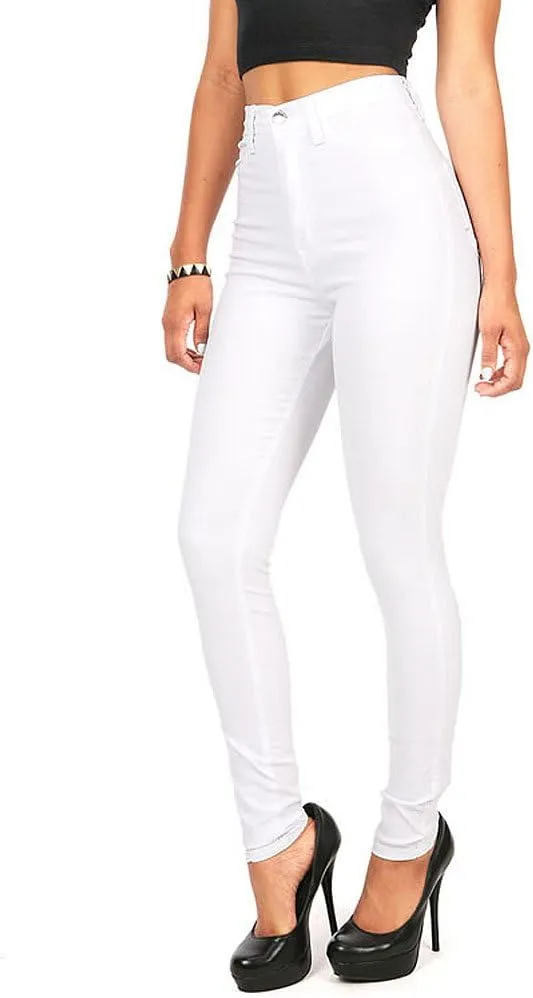 Vibrant Women’s Denim Skinny Jeans – Super Stretch High Waisted Classic Casual Slim Fit Pants