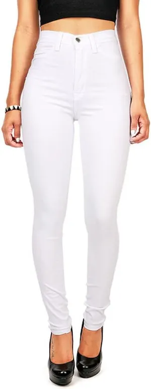 Vibrant Women’s Denim Skinny Jeans – Super Stretch High Waisted Classic Casual Slim Fit Pants