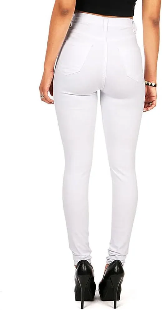 Vibrant Women’s Denim Skinny Jeans – Super Stretch High Waisted Classic Casual Slim Fit Pants