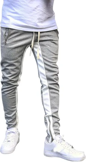 Vickyleb Cargo Pants for Men Baggy,Men's Joggers Sweatpants Gym Workout Pants Regular Stretch Slim Fit Pants