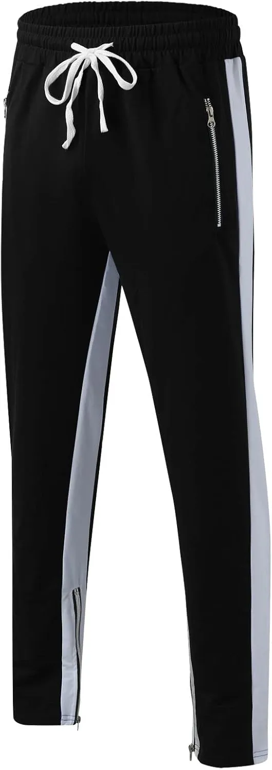 Vickyleb Cargo Pants for Men Baggy,Men's Joggers Sweatpants Gym Workout Pants Regular Stretch Slim Fit Pants