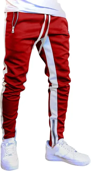 Vickyleb Cargo Pants for Men Baggy,Men's Joggers Sweatpants Gym Workout Pants Regular Stretch Slim Fit Pants