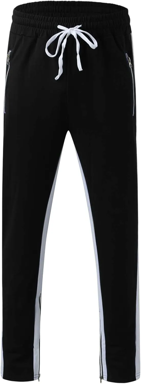 Vickyleb Cargo Pants for Men Baggy,Men's Joggers Sweatpants Gym Workout Pants Regular Stretch Slim Fit Pants