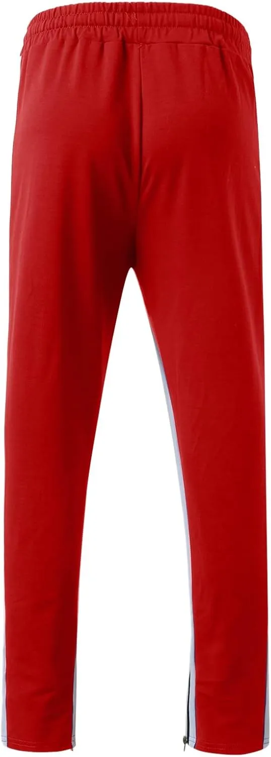 Vickyleb Cargo Pants for Men Baggy,Men's Joggers Sweatpants Gym Workout Pants Regular Stretch Slim Fit Pants