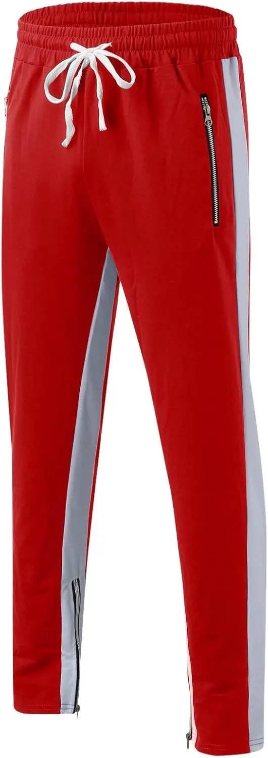 Vickyleb Cargo Pants for Men Baggy,Men's Joggers Sweatpants Gym Workout Pants Regular Stretch Slim Fit Pants