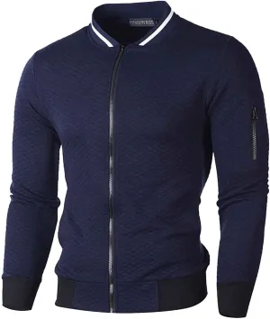 Warm Jacket for Mens Autumn Winter Fashion Jacket Solid Color Coat Sweatshirt Cardigan Zipper
