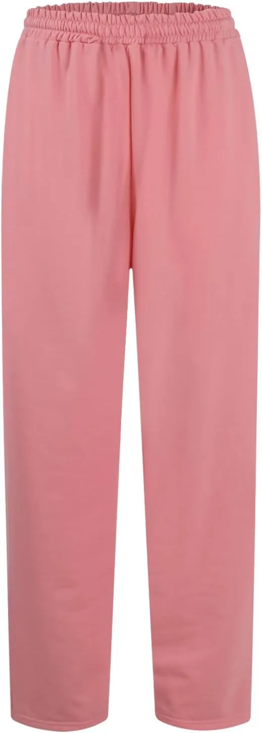 Wide Leg Sweatpants Women Baggy Y2k High Waisted Athletic Jogger Pants Solid Color Casual Cargo Pants with Pockets