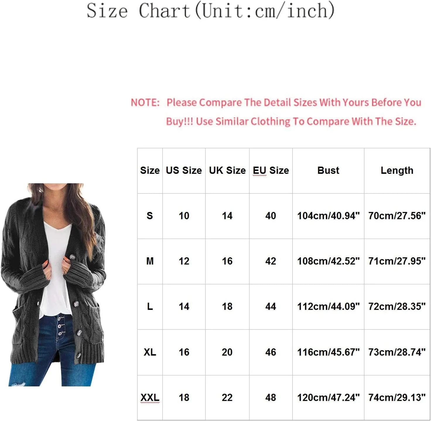 Winter Coats for Women 2025 Cable Knit Long Sleeve Sweaters Button Down Fall Outwear Coat Comfy Open Front Cardigan