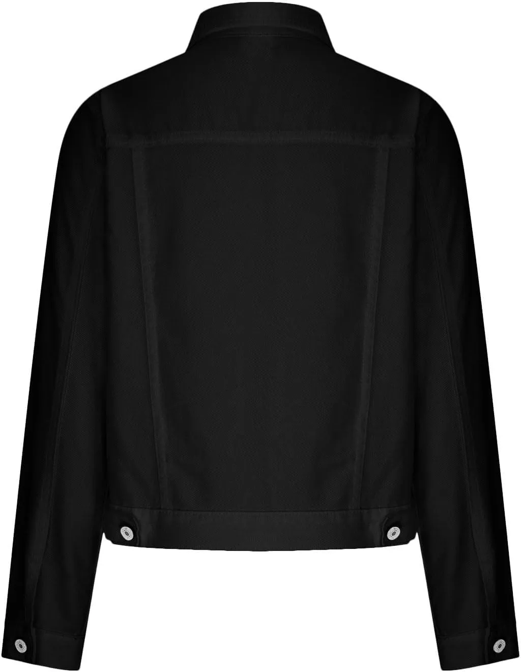 Women Crop Jean Jackets Trendy Button Up Cropped Denim Jacket Casual Spring Fall Slim Jean Coat Outerwear Tops