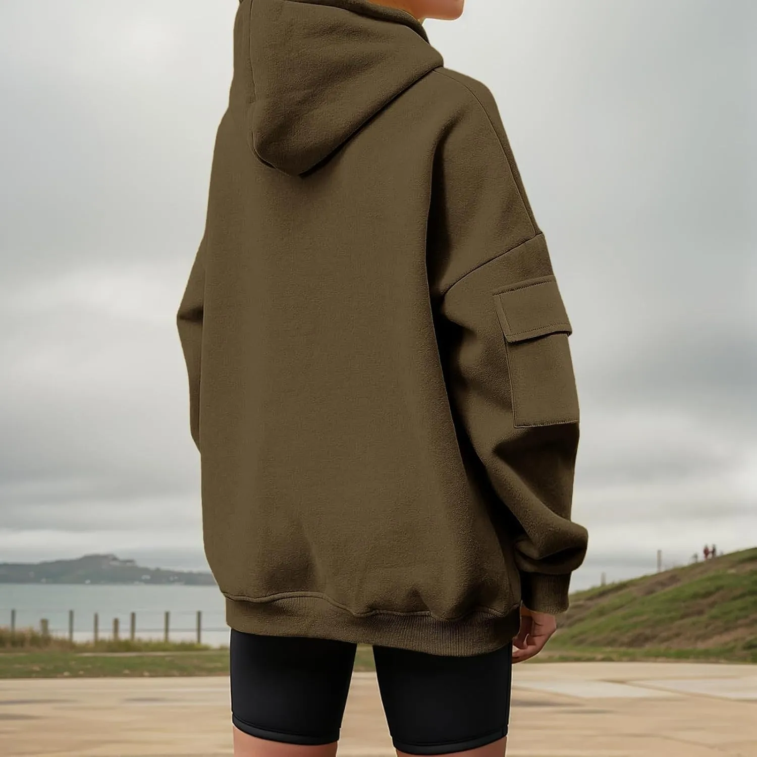 Women Fleece Full Zip Up Cropped Hoodie Hoodie Long Sleeve Lightweight Hoodie for Women Hiking Outdoor Fishing Summer