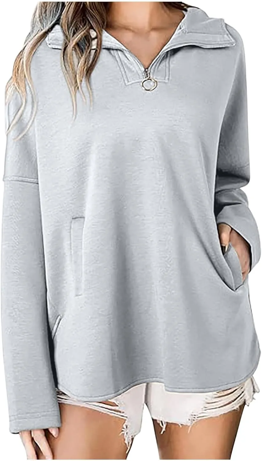 Women Fleece Full Zip Up Cropped Hoodie Oversized Hoodie Fleece Hoodie In -Wicking Cotton Blend for a Relaxed Fit