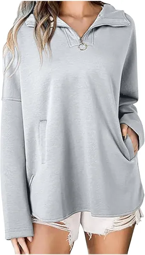 Women Fleece Full Zip Up Cropped Hoodie Oversized Hoodie Fleece Hoodie In -Wicking Cotton Blend for a Relaxed Fit