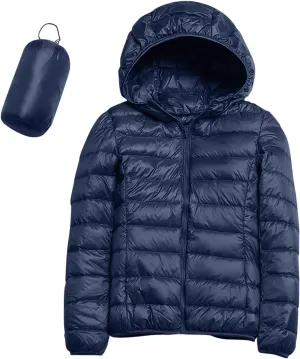 Women Puffer Jacket Reversible Fall and Winter Fashion Warm Quilted Long Hooded Padded Bubble Coat Snow Coats
