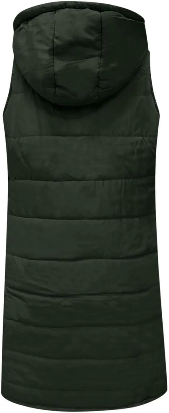 Women Vest Long Down Jacket Winter Down Jacket Casual Winter Puffer Jacket Warm Down Jacket