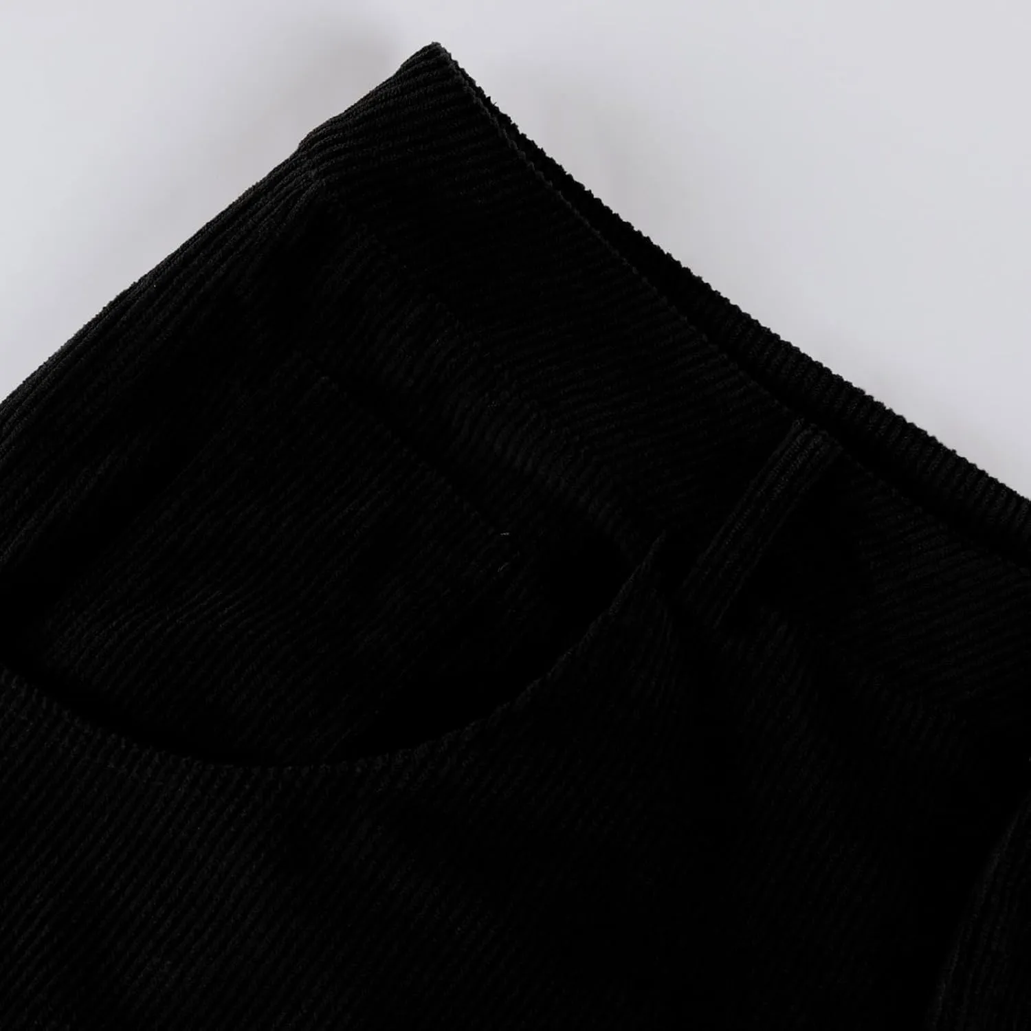 Women's Corduroy Flare Pants Elastic Waist Bell Bottom Trousers 2024 Women Fashion Trendy Loose Fall Flare Trouser