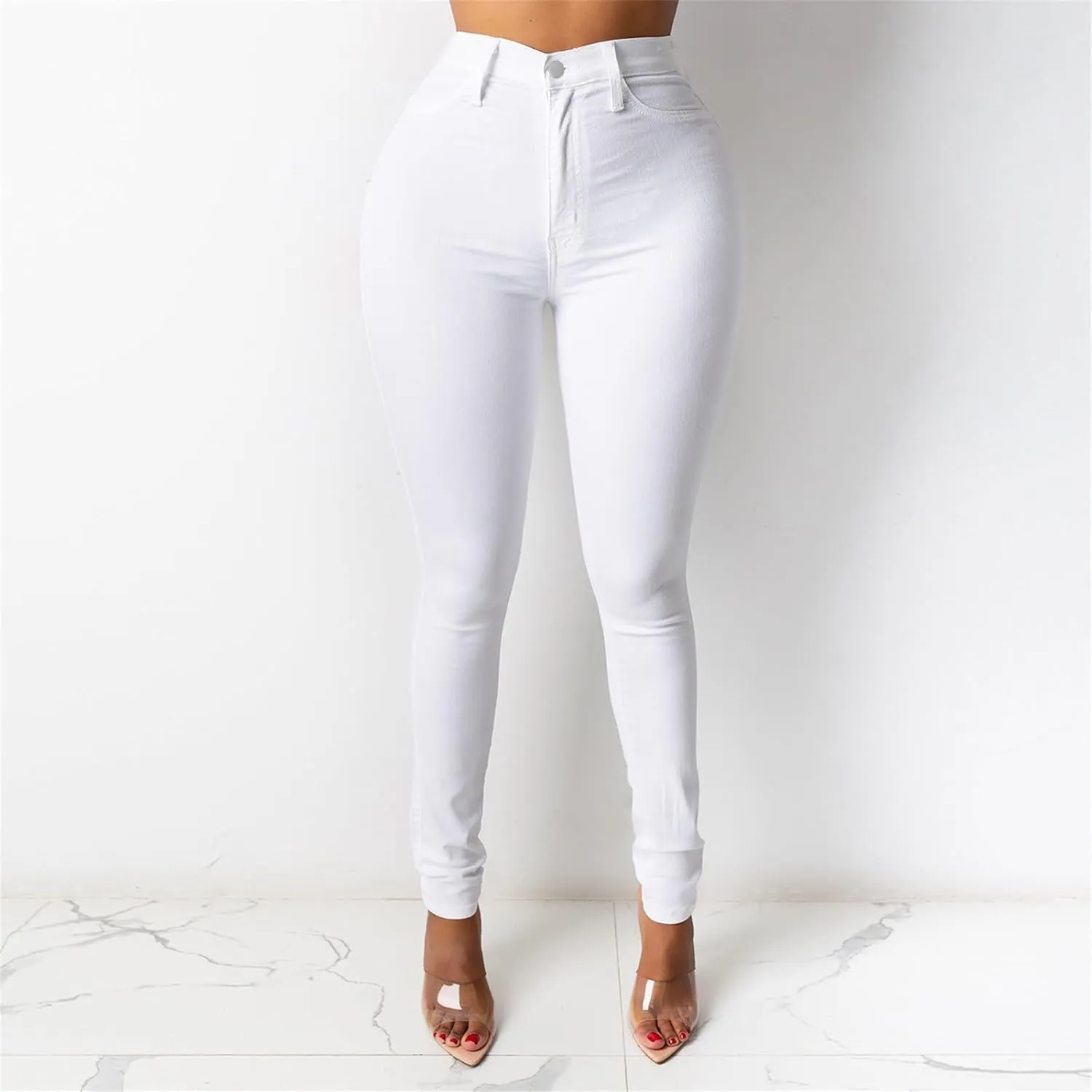 Womens Denim Skinny Jeans 2025 Super Stretch High Waisted Classic Casual Slim Fit Pants Sexy Butt Lift Pants