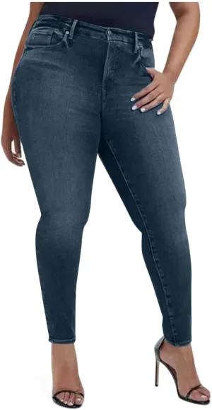 Women's High Waisted Jeans Strechy Straight Leg Denim Pants with Pockets Y2k Baggy Mid Waist Cropped Denim Pants