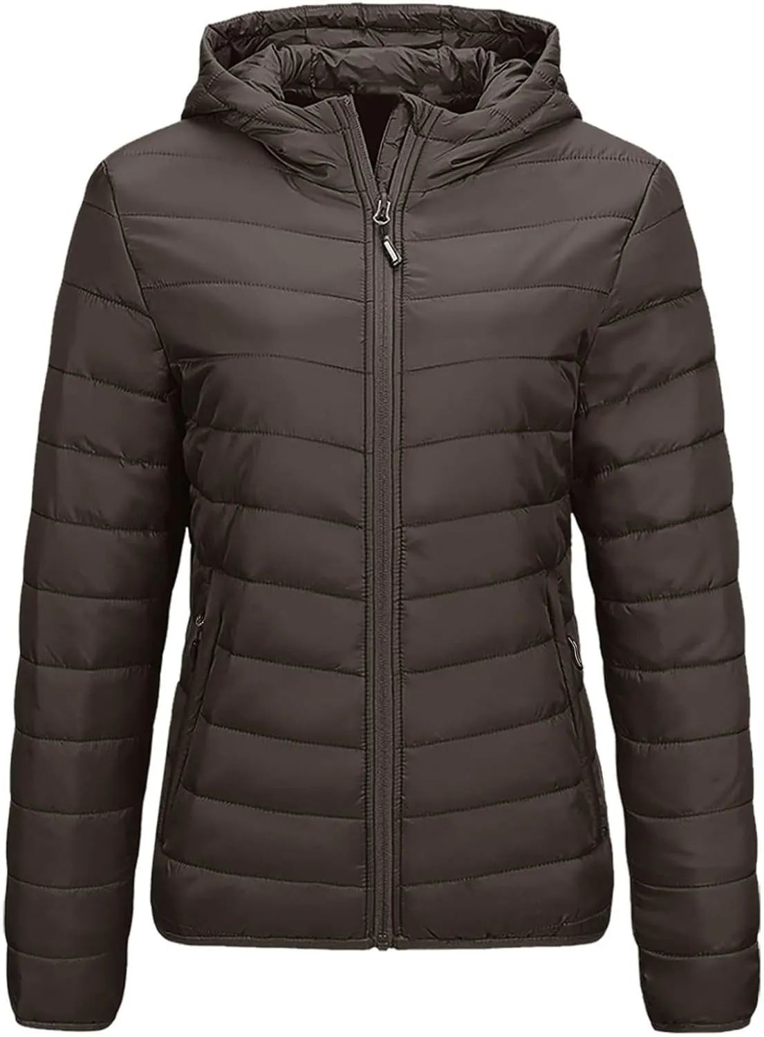 Women's Packable Puffer Jacket, Lightweight down Jacket Winter Warm Quilted Puffer Jacket with Hood Puffy Jacket Coat