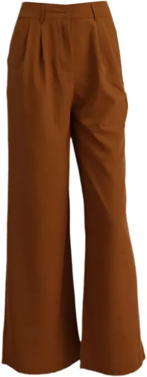 Women's Retro Solid Color All-Match Straight Wide-Leg Pants Spring Korean Style High-Waist Casual Trousers