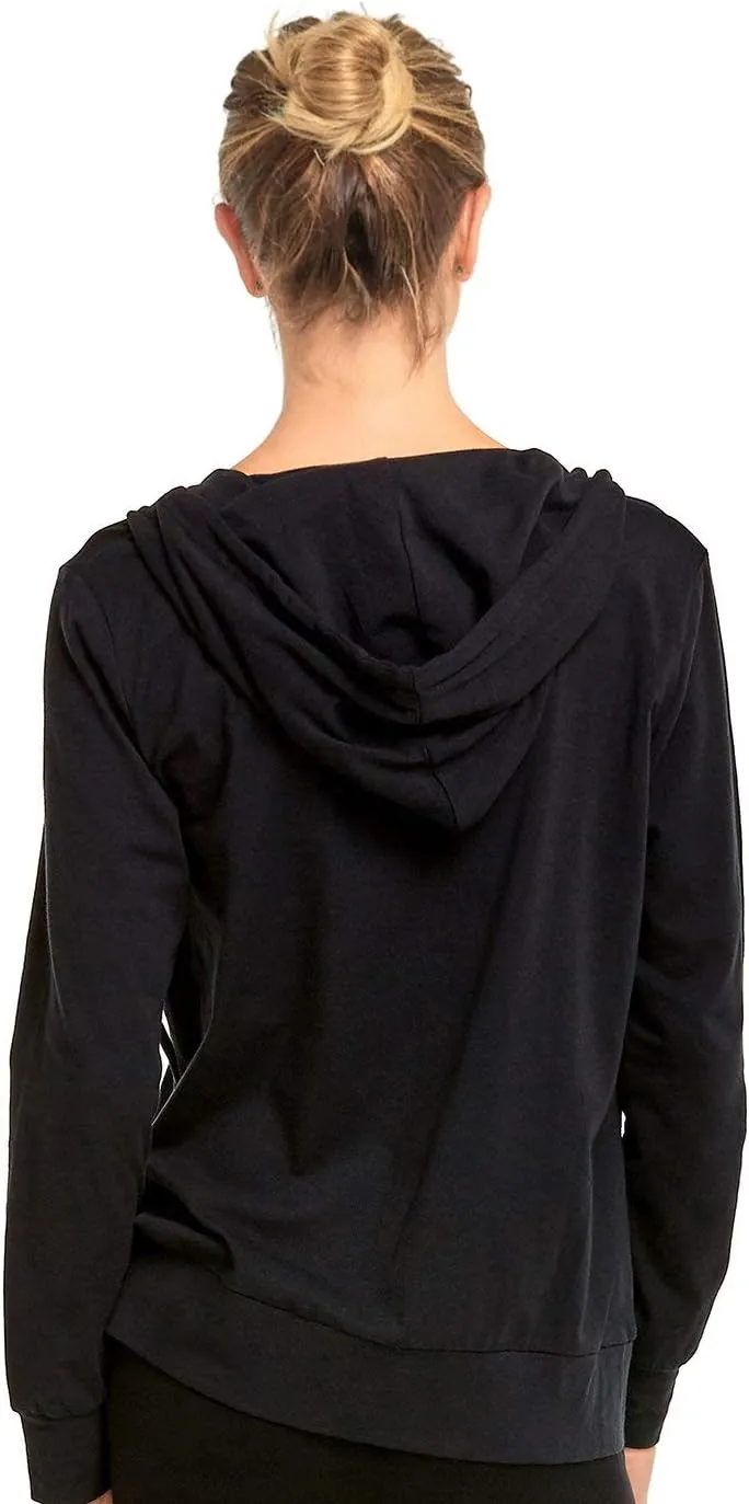 Women's Thin Cotton Zip Up Hoodie Jacket