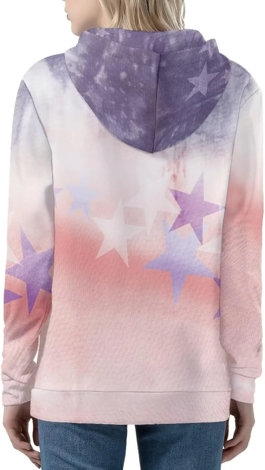 Womens Tie Dye Sweatshirt Merry And Bright Sweatshirt Zip Up Hoodie