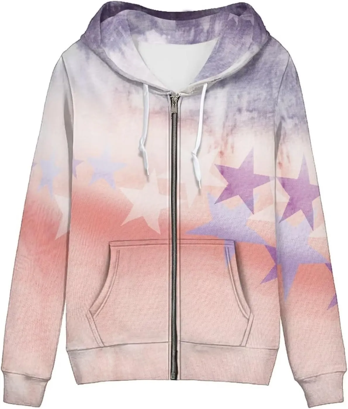 Womens Tie Dye Sweatshirt Merry And Bright Sweatshirt Zip Up Hoodie