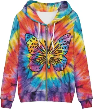 Womens Zip Up Hoodie Oversized Sweatshirt for Women Y2K Hoodies Fall Jackets