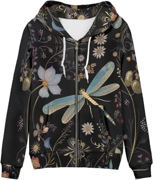 Xhuibop Zip Up Hoodie for Women Long Sleeve Shirts Plus Size Sweatshirts