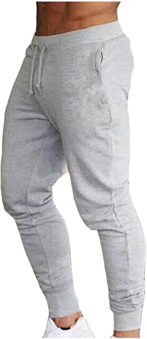 XUNRYAN Mens Pants Active Athletic Workout Jogger Sweatpants for Men w Pocket Drawstring Lightweight Fitness Slim Fit Pants