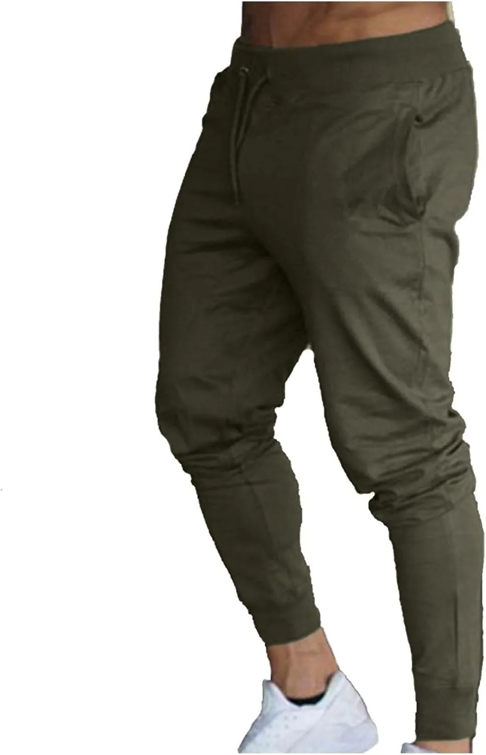 XUNRYAN Mens Pants Active Athletic Workout Jogger Sweatpants for Men w Pocket Drawstring Lightweight Fitness Slim Fit Pants