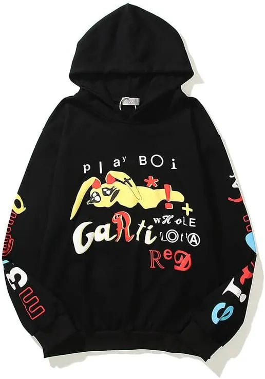 Y2K Men's and Women's Hip Hop Graffiti Letter Hoodie Sweater Loose Hoodie