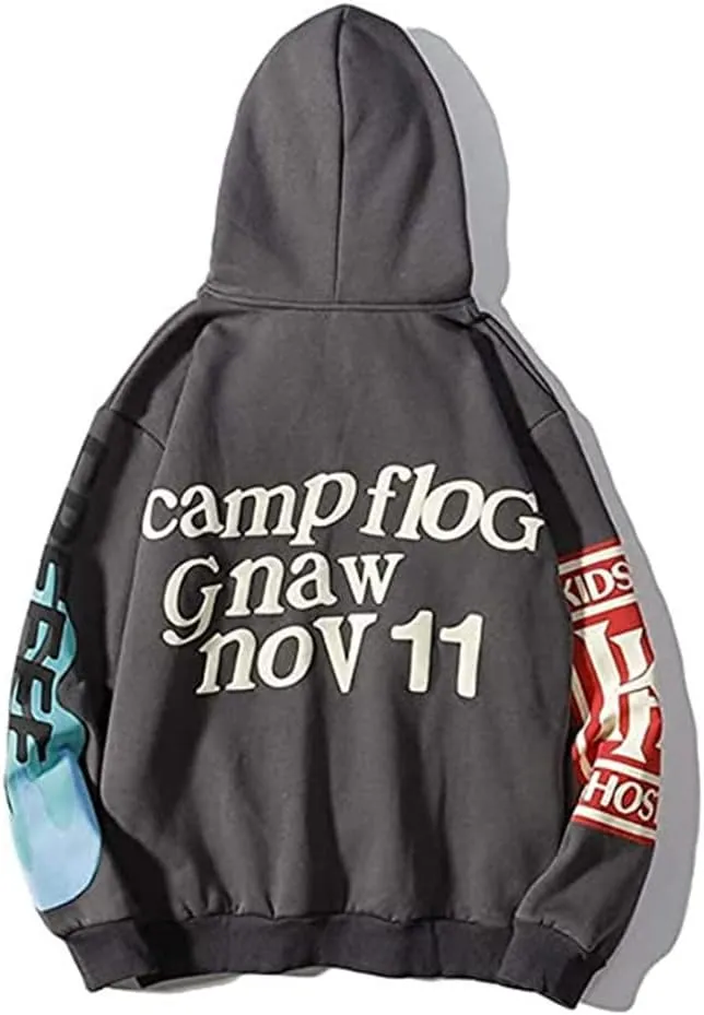 Y2K Men's and Women's Hip Hop Graffiti Letter Hoodie Sweater Loose Hoodie