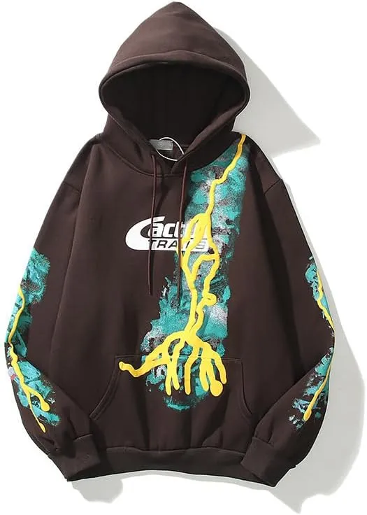 Y2K Men's and Women's Hip Hop Graffiti Letter Hoodie Sweater Loose Hoodie