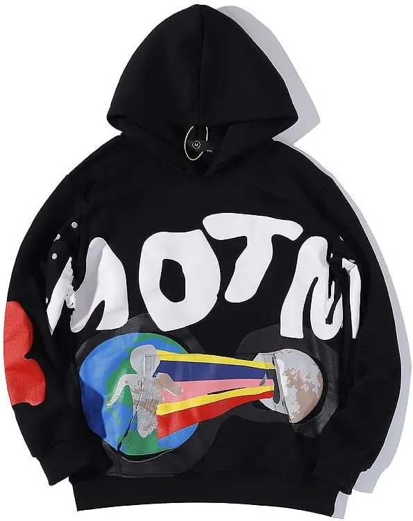 Y2K Men's and Women's Hip Hop Graffiti Letter Hoodie Sweater Loose Hoodie