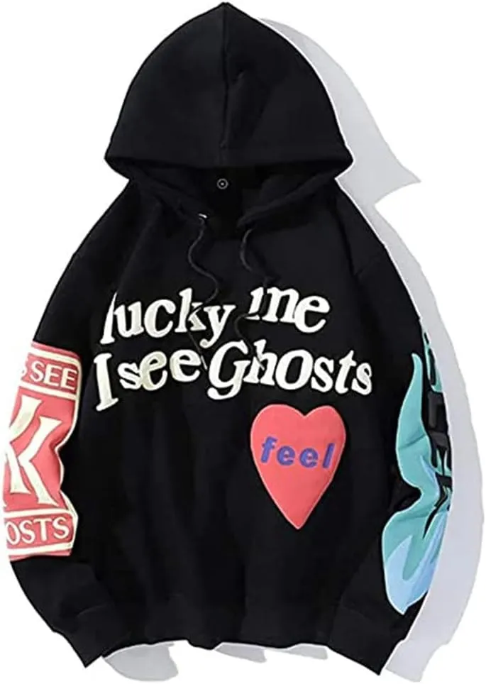 Y2K Men's and Women's Hip Hop Graffiti Letter Hoodie Sweater Loose Hoodie