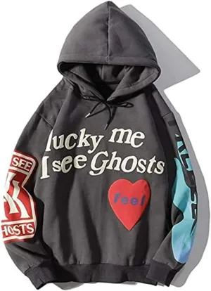 Y2K Men's and Women's Hip Hop Graffiti Letter Hoodie Sweater Loose Hoodie