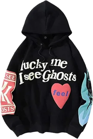 Y2K Men's and Women's Hip Hop Graffiti Letter Hoodie Sweater Loose Hoodie