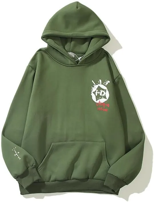Y2K Men's and Women's Hip Hop Graffiti Letter Hoodie Sweater Loose Hoodie
