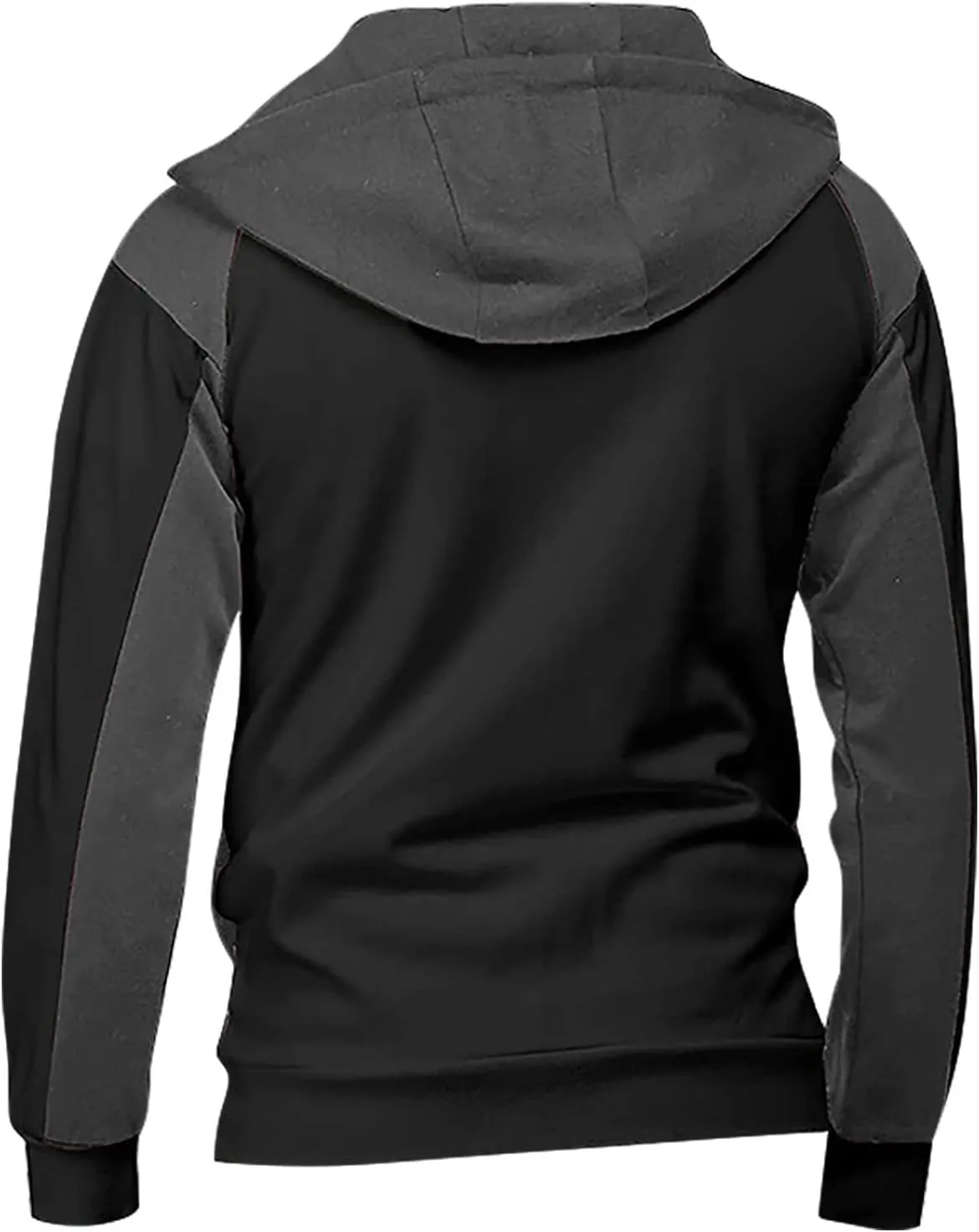 Ymosrh Men's Hoodies Casual Camouflage Sports Sweatshirt Long Sleeve Zipper Hooded Jacket Coat Hoodie, M-2XL