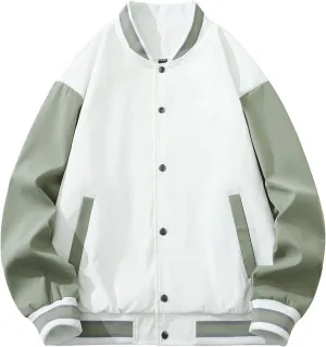 Ymosrh Men's Light Bomber Jacket Lightweight Casual Jackets Varsity Coat Chaquetas Para Hombre, S-6XL