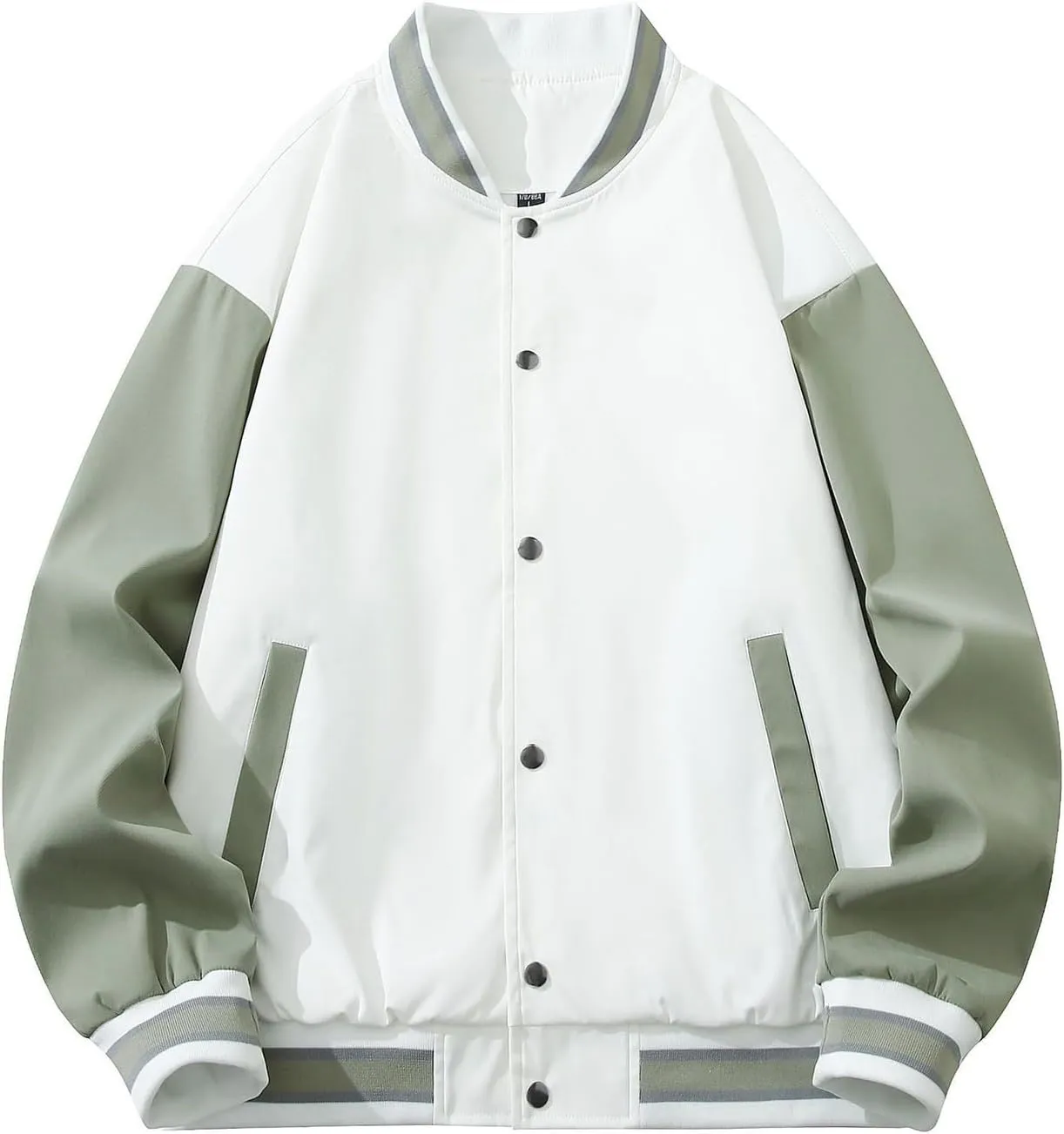 Ymosrh Men's Light Bomber Jacket Lightweight Casual Jackets Varsity Coat Chaquetas Para Hombre, S-6XL