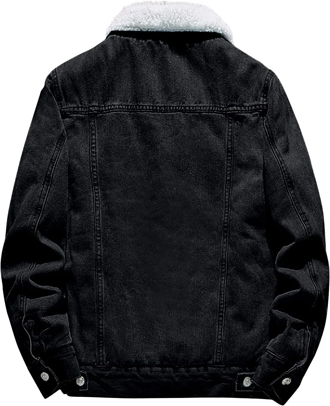 Ymosrh Men's Warm Jackets Sherpa Fleece Lined Thicken Winter Denim Jean Trucker Jacket Coats Work Outwear, S-6XL