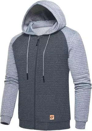 yuyangdpb Men's Zip Up Hoodie Lightweight Hooded Sweatshirt Jackets With Kanga Pocket